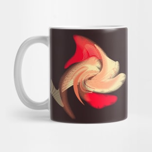 Red Fin Tropical Fish Mug